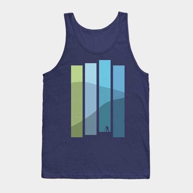 Northern Lights Stripes Tank Top by Vanphirst